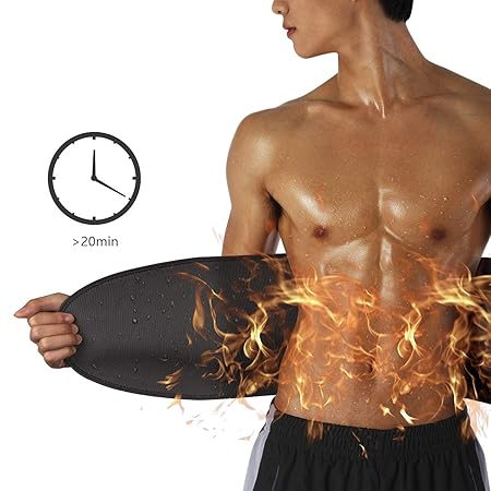 FREETOO Fitnessgürtel Bauchgürtel mit Neoprenmaterial zur Fettverbrennung und Figurenstaltung Beschleunigen geeignet für Body