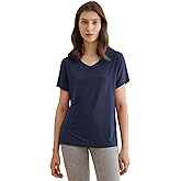 Latuza Women's Viscose Sleep T-Shirt V-Neck Pajamas Top