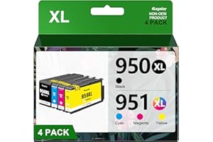 Gagalay 950XL 951XL Combo Pack Compatible for HP 950 951 XL Ink Cartridge Replacement for HP OfficeJet Pro 8600 8610 8620 8100 8630 8660 8640 8615 76DW 251DW (1 Black, 1 Cyan, 1 Magenta, 1 Yellow)