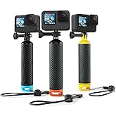 Sametop Floating Handle Grip Floaty Stick Waterproof Handler Accessory Compatible with GoPro Hero 13, 12, 11, 10, 9, 8, 7, 6,