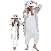 DarkCom Kids Animal Onesie,Women and Mens Cosplay Cheese Cat Onesie Halloween Costume Christmas Pajamas Sleepwear