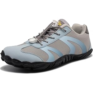 CJROSM Barefoot Shoes Womens Mens Wide Toe Box Trainers Casual Sneakers | Zero Drop Barefoot Hiking Shoes Minimalist Trail Ru