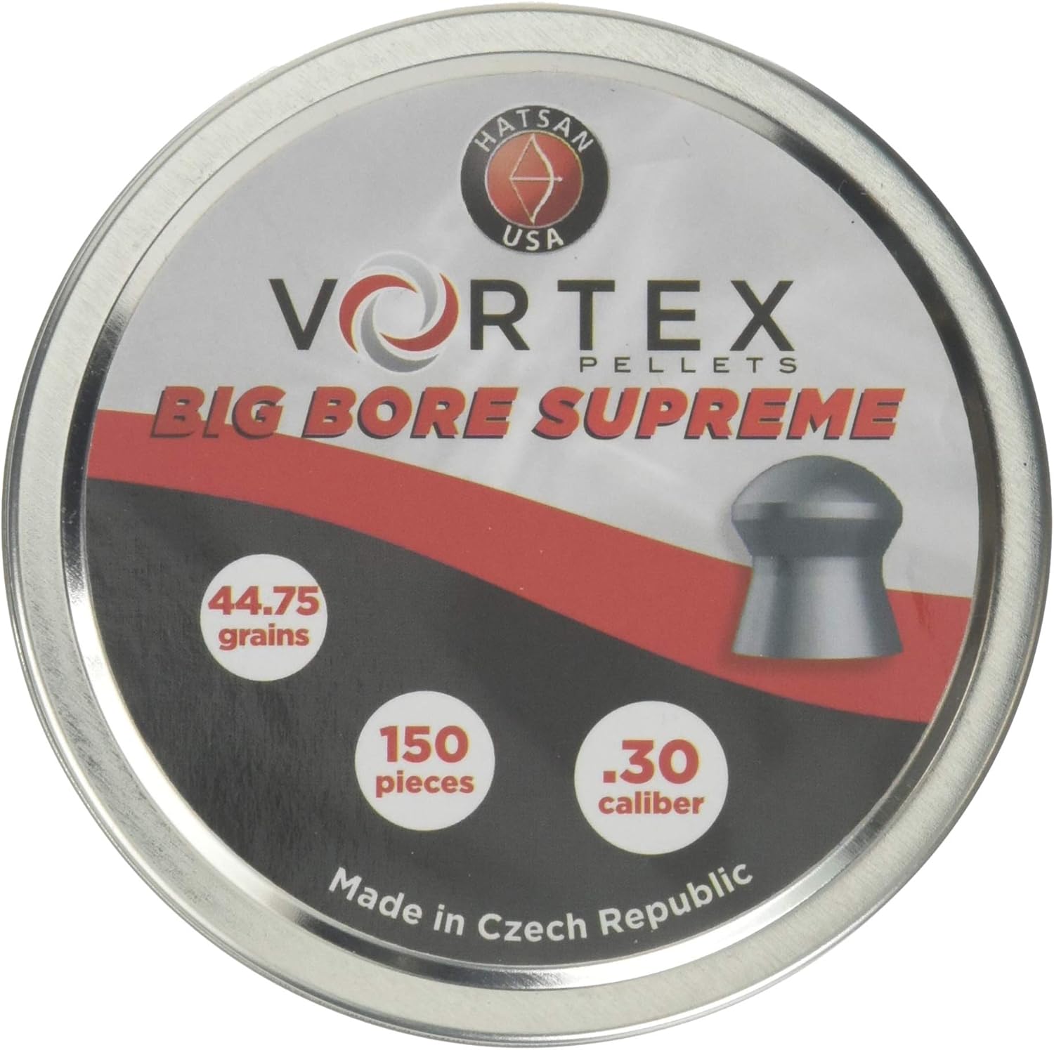 Hatsan Vortex Supreme Airgun Pellets.30 Caliber, 44.75 Grain, 150 ct