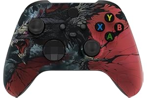 eXtremeRate Custom Shell for Xbox Series X & S Controller - Revitalize Your Controller - Roaring Dragon Replacement Cover Fro
