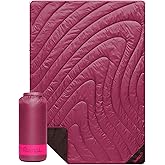 Rumpl Original Puffy Blanket - Warm, Water-Resistant Camping Blanket with 100% Recycled Synthetic Insulation, 52"x75", Original Puffy V2, Cactus Flower