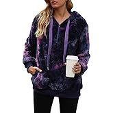 Yanekop Womens Fuzzy Fleece Pullover Oversized Sherpa Jacket Half Zip Pullover Sweaters Winter Faux Fur Jacket Coat