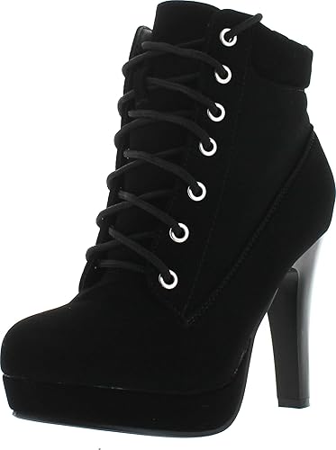 white platform military lace up boots