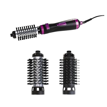 Ionen Warmluftbürste Rundbürste Ionenbürste mit starken 1000 Watt (Lockenstab, Lockenbürste, Ionenfunktion, 2 Geschwindigkeit