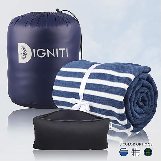 Amazon Com Digniti Travel Pillow And Blanket Set Includes