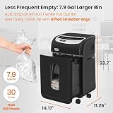 VidaTeco 18-Sheet Micro Cut Shredder 60 Min Heavy Duty 30L Basket view 9