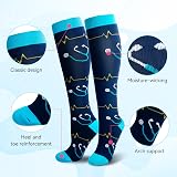 LEOSTEP Compression Socks 6 Pairs Women Men Knee High Flight Running view 4