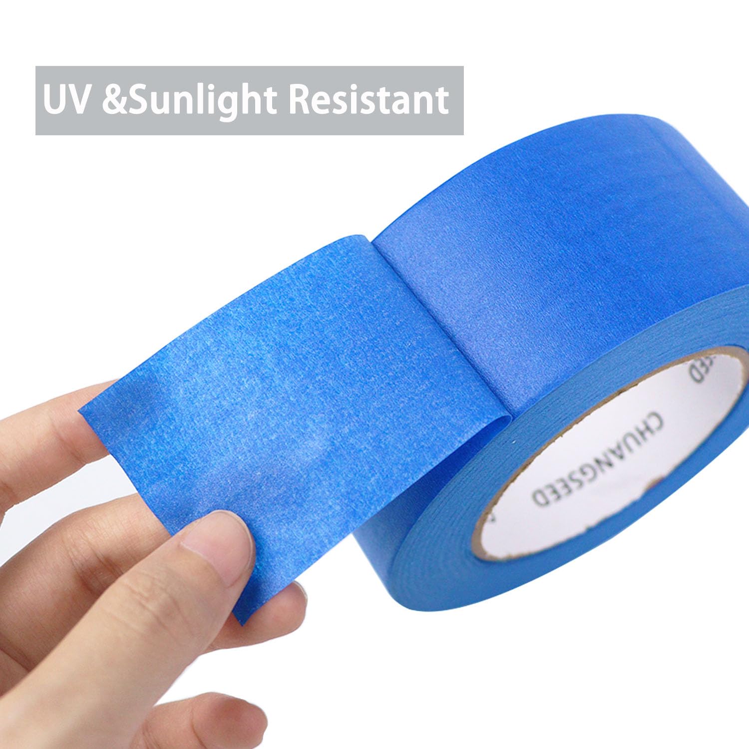 CHUANGSEED Blaues Abdeckband 48mmX50m 2 Rollen, Kreppband für Malerarbeiten und Renovierungen-Leicht Abnehmbar Abklebeband - Malerband Wasserdicht Blau abdeckband lackieren auto 5
