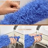 Kelursien Feather Duster Extendable Pole 110in Telescopic Bendable Head view 5