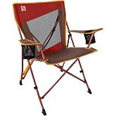 LOOKOUT RECREATION Foldable Camping Chair, Portable with Dual Cup Holders | Heavy Duty Oversized Chair for Outdoor Camping, Fishing, Garden, Beach, Picnic, Backpacking