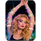 Lorealri Arm Wraps Rave Glow Body Harness Light Up Hand Straps Cyberpunk Neon EDM Outfit Festival Accessories for Women