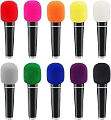 Augshy Microphone Foam Covers 20 Pack Thick Wind Screen 1.4 in Caliber view 3