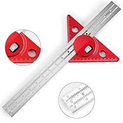 Edge Ruler Woodworking 17.3in, Violetfox 180 Degree