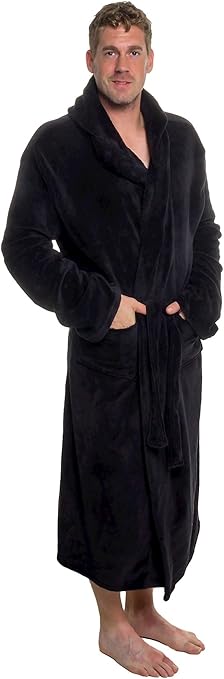 ross michaels mens hooded robe