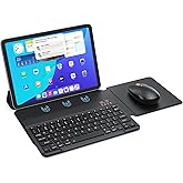 Bluetooth Keyboard and Mouse for iPad, Wireless Portable Keyboard and Mouse Rechargeable, for iPad 10th Gen/A16 11th/Mini/Pro/Air 11inches, iPhone(Not Included Case)