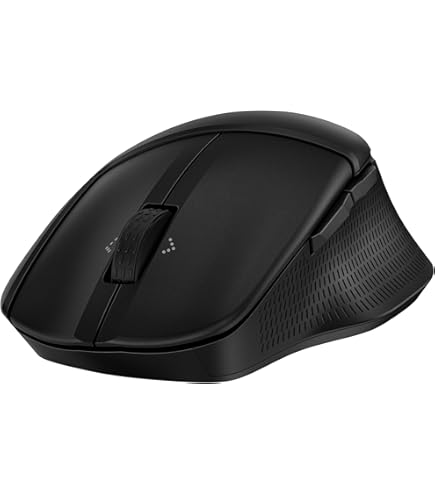 HP 510 Ultra-Fast Rechargeable Wireless Mouse - Black - View #6