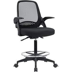 Amazon Com Modway Advance Drafting Stool In Black