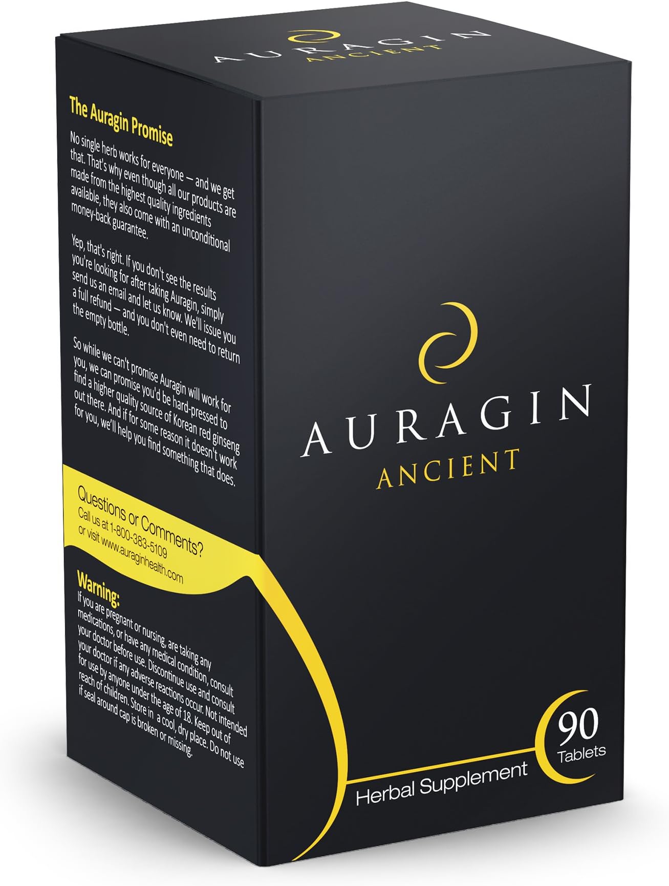 Auragin Ancient: 100% Ginkgo Biloba, No Additives or Fillers