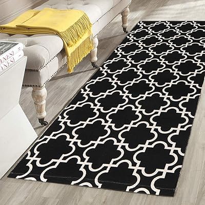 Buy OJIA Boho Black and White Runner Rug 2x4ft at Ubuy Kuwait