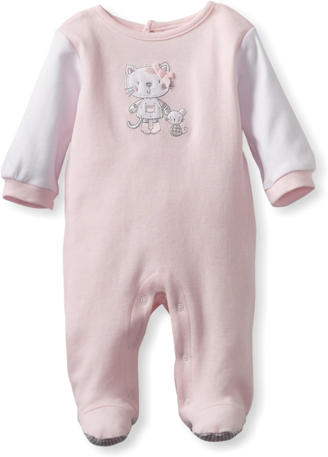 ABSORBA Baby Girls' Newborn Kitty Velour Footie Infant And