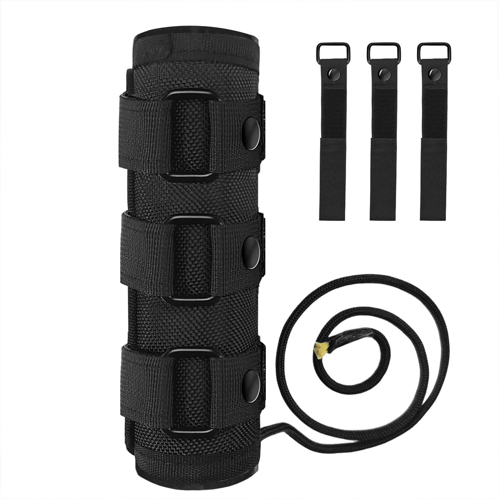 Photo 1 of Dizetion 7 Inch Suppressor Cover - 1200°F Heat Resistant, Detachable & Interchangeable Straps System, Includes Extra Spare Straps, Fireproof Sleeve for Silencer Protection
