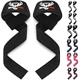 BEAST RAGE Lifting Wrist Straps for Weightlifting, Straps Gym Grip Power Workouts Lifting Straps Padded Neoprene & Premium Co