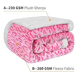 MACEVIA Sharpa Fleece Throw Blanket for Couch Fuzzy