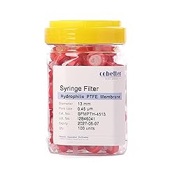 COBETTER 100 Pack Syringe Filter PTFE hydrophilic
