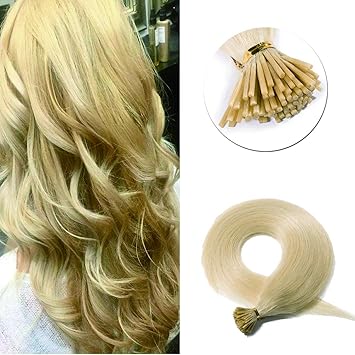 Sego 14 Natural Blonde Pre Bonded Keratin Stick I Tip Remy