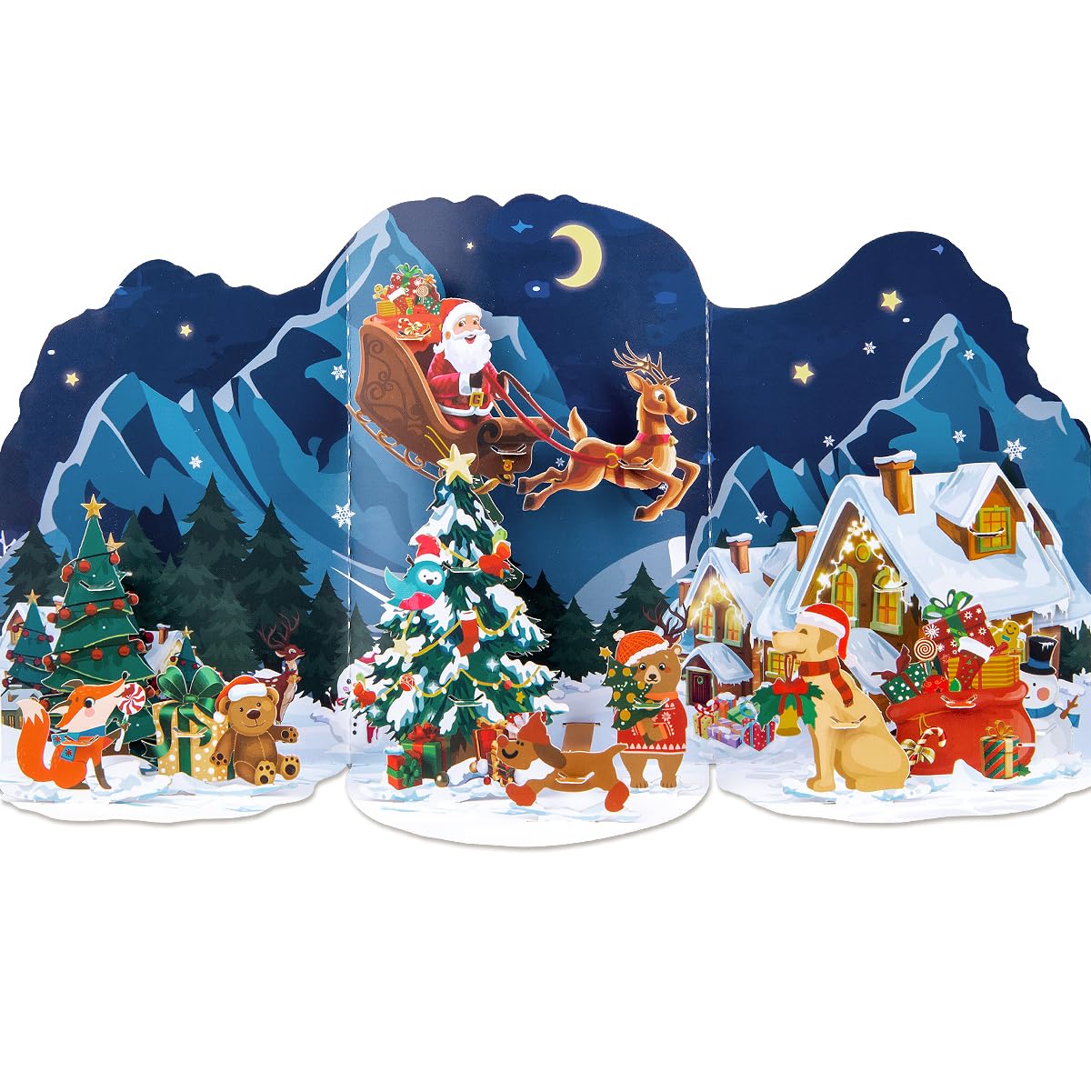 CNLITIHEKA Jesus Christ Card Pop Up, Pop Up Card for Christmas, Celebrate the Birth of Jesus, Holiday Xmas Gift Card, Include Envelope.