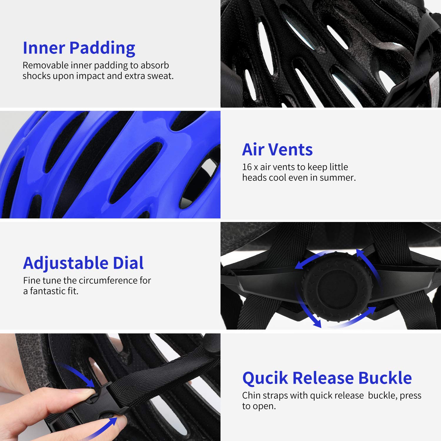 JetBlaze Kid Helmet (Blue)