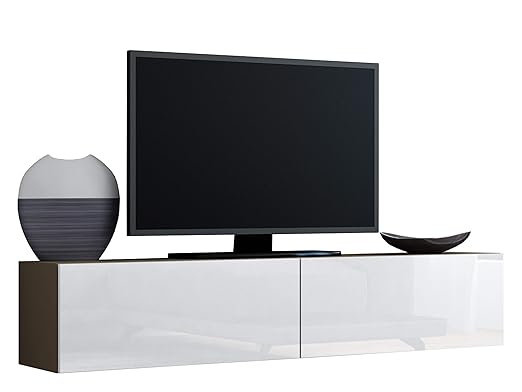 Mirjan24 TV Schrank Vigo, Fernsehschrank, TV Lowboard mit Grifflose