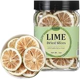 Premium Dried Lime Slices 3 Oz/85g,100% Natural Dehydrated Limes Lemon Slices for Cake Decoration &amp; Cocktail Garnish,No Additives &amp; No Sugar Added.