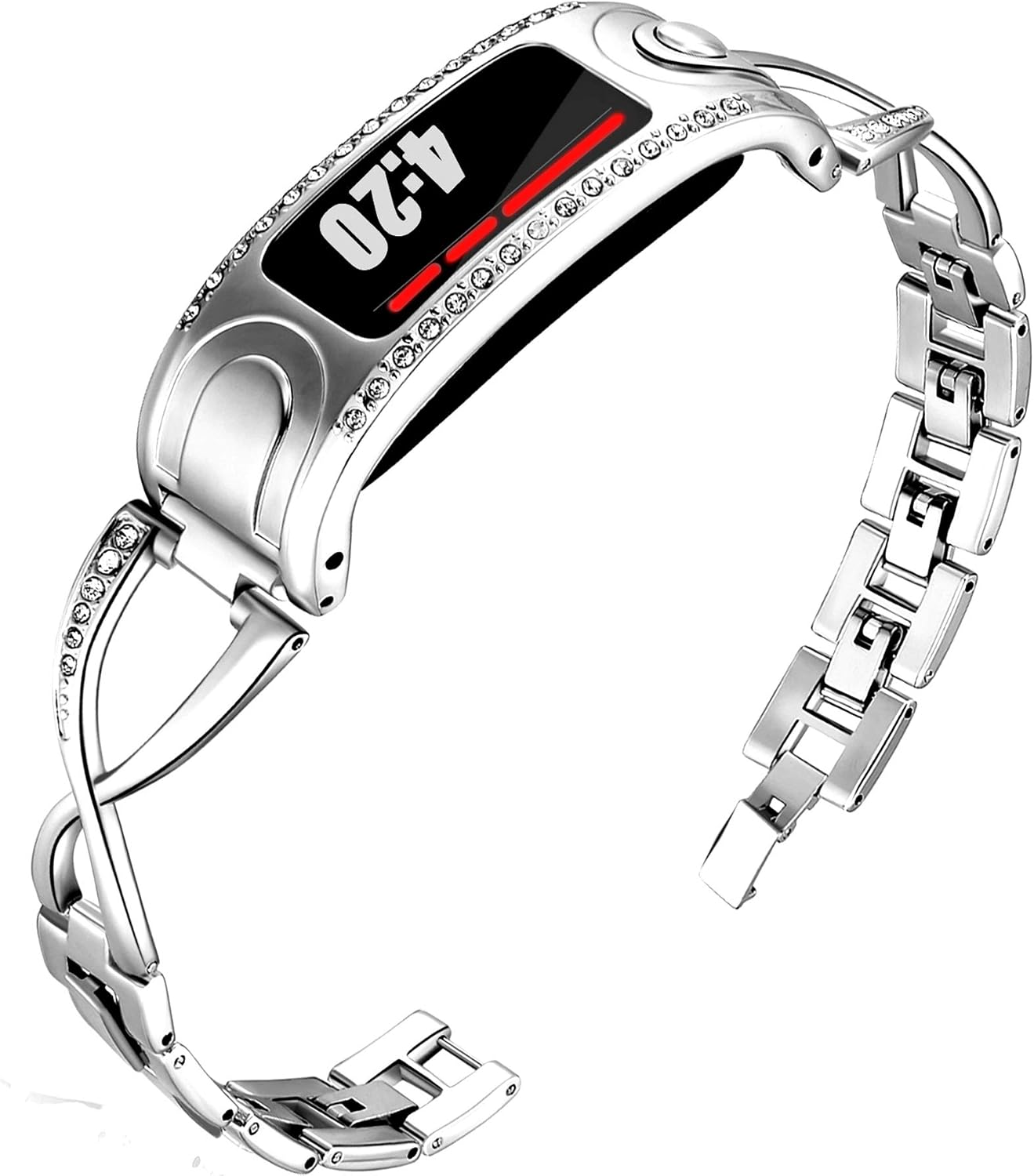 KingBaas Band Compatible for Garmin Vivofit 2 Wrist Bands Bracelet Accessory Adjustable Metal Clasp Women Replacement Bands for Garmin Vivofit