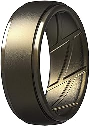 ThunderFit Men's Silicone Rings 10mm Wide 2.5mm