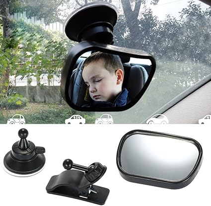 Hjjh Retroviseur Arriere Petit Enfant La Securite Voiture Ventouse Reglable Bebe Miroir Sur Pare Brise Clip Sur Voiture Pare Soleil Amazon Fr Sports Et Loisirs