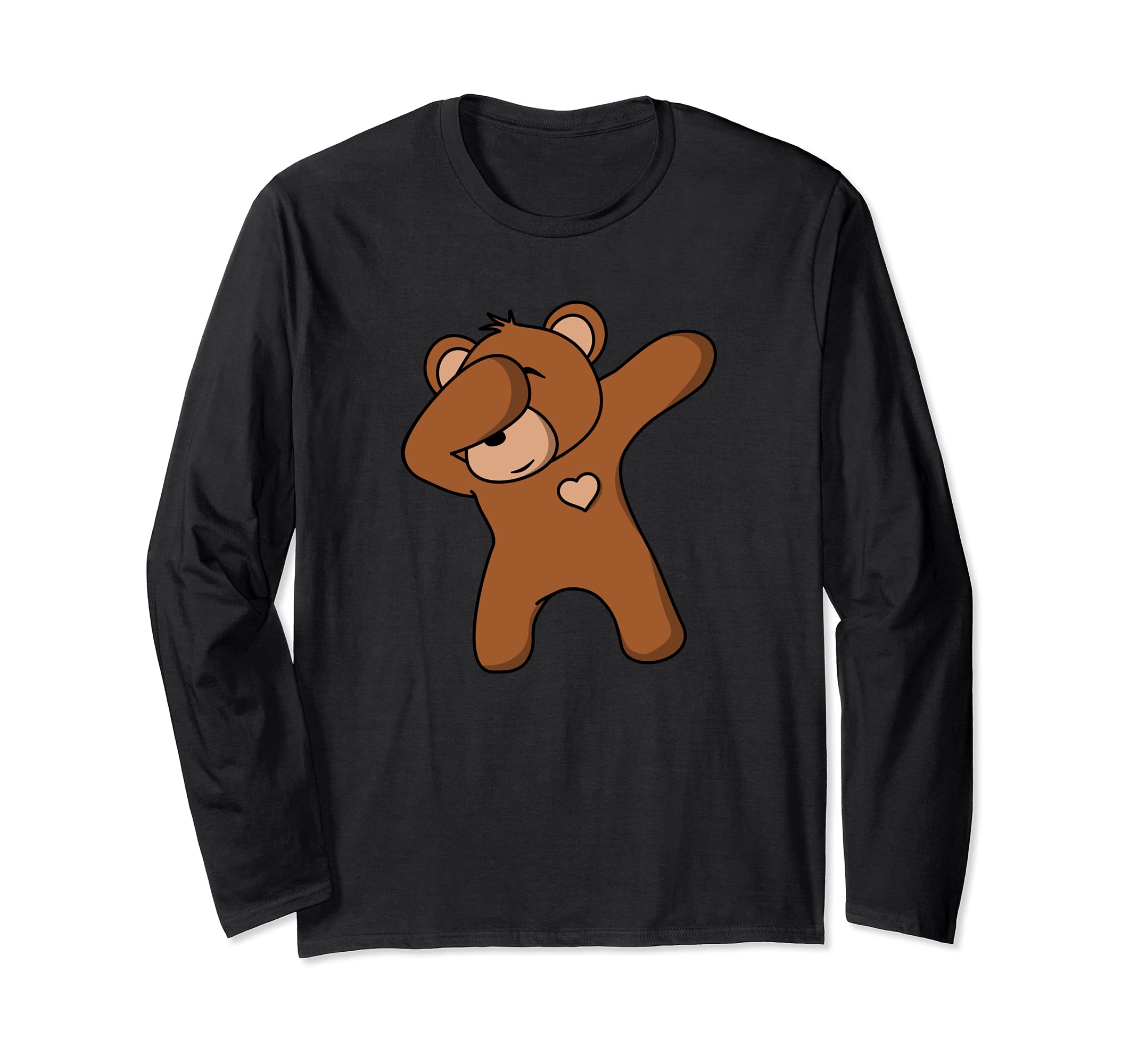Funny Bear Bear Dancing DAB Bear Party Dancing Bear Teddy Long Sleeve T-Shirt