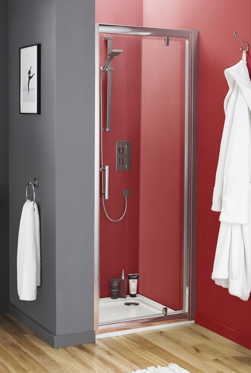 Pivot Shower Door Size 185cm x 70cm Amazon.co.uk Kitchen & Home