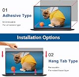 IPROKKO 17.3in Privacy Screen for 16:9 Laptops Matte/Glossy Reversible view 5