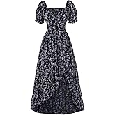 Scarlet Darkness Corset Dresses for Women Summer 2026 Floral Wedding Guest Chiffon Sundress