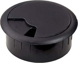 AmerTac - Zenith TM1001HCB 2 1/4-Inch Furniture Hole Cover, Black