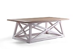 Haven Home 6008-257 Finley Farmhouse Coffee Table, White