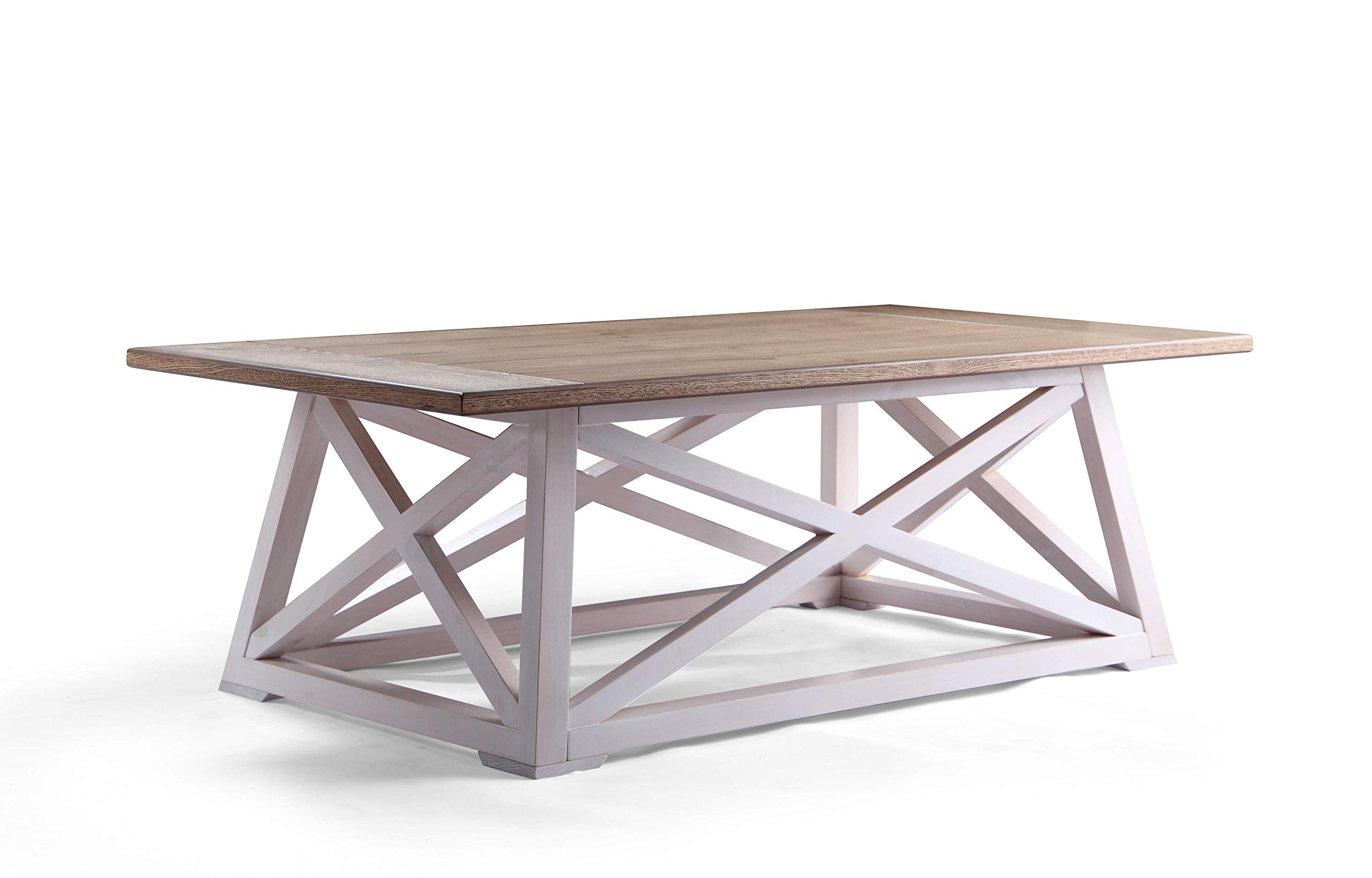 Haven Home 6008-257 Finley Farmhouse Coffee Table, White