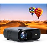 NexiGo PJ40 Projector with WiFi and Bluetooth, Native 1080P, 4K Supported, Projector for Outdoor Movies, 300 Inch, Zoomable, 20W Speakers, Home Theater, Compatible w/TV Stick, iOS, Android