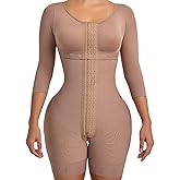 Melibelt 2031 Fajas Colombianas Moldeadoras - Hourglass Shapewear for Women - Tummy Control Shapewear With Sleeves and Bra