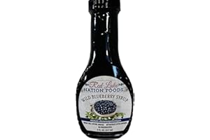 RED LAKE NATION FOODS 100% MINNESOTA NATURAL-BLUEBERRY Syrup 8oz (Native Handpicked Fruit) NO PRESERVATIVES